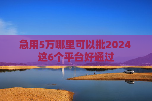 急用5万哪里可以批2024 这6个平台好通过