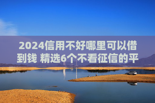 2024信用不好哪里可以借到钱 精选6个不看征信的平台