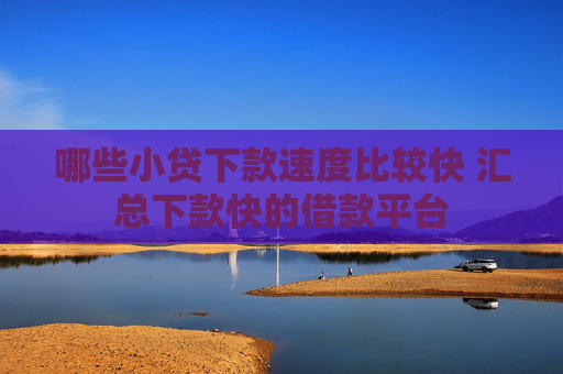 哪些小贷下款速度比较快 汇总下款快的借款平台