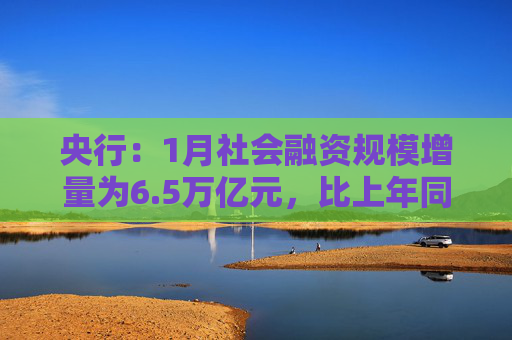央行：1月社会融资规模增量为6.5万亿元，比上年同期多5061亿元