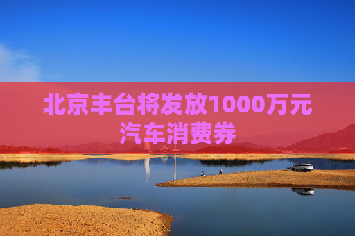 北京丰台将发放1000万元汽车消费券