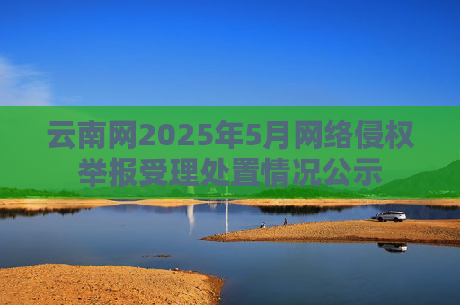 云南网2025年5月网络侵权举报受理处置情况公示
