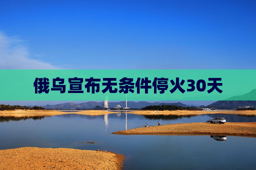 俄乌宣布无条件停火30天