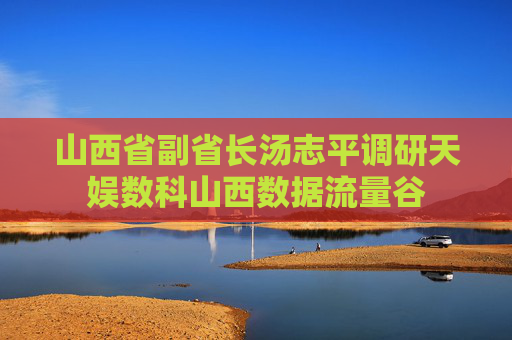 山西省副省长汤志平调研天娱数科山西数据流量谷