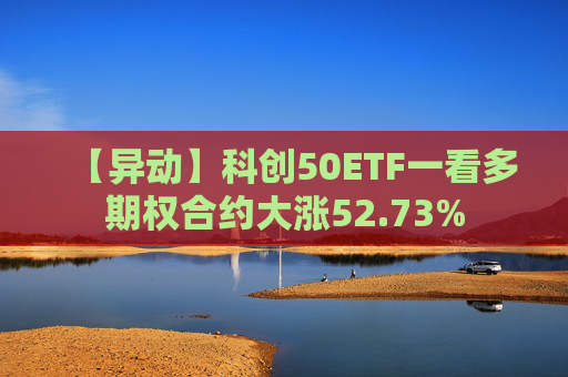 【异动】科创50ETF一看多期权合约大涨52.73%