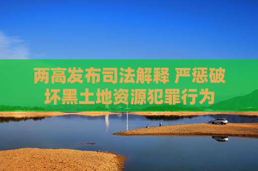 两高发布司法解释 严惩破坏黑土地资源犯罪行为