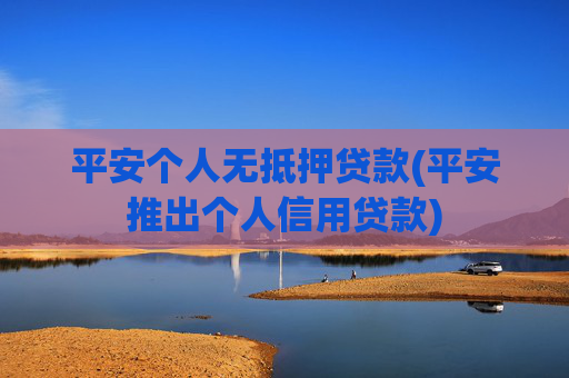 平安个人无抵押贷款(平安推出个人信用贷款)