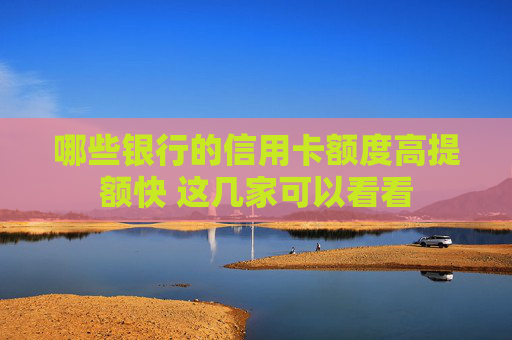 哪些银行的信用卡额度高提额快 这几家可以看看