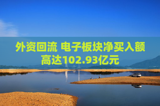 外资回流 电子板块净买入额高达102.93亿元