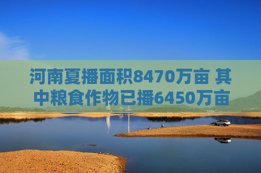 河南夏播面积8470万亩 其中粮食作物已播6450万亩