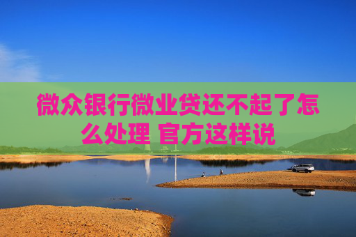 微众银行微业贷还不起了怎么处理 官方这样说