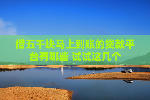 借五千块马上到账的贷款平台有哪些 试试这几个