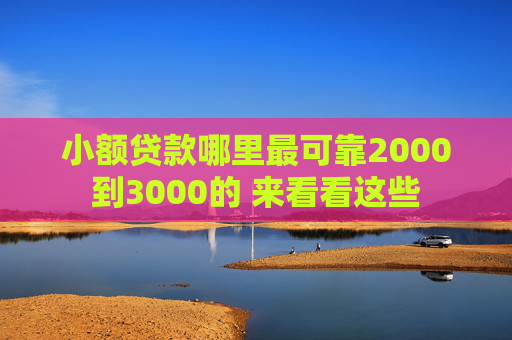 小额贷款哪里最可靠2000到3000的 来看看这些