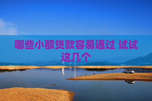 哪些小额贷款容易通过 试试这几个