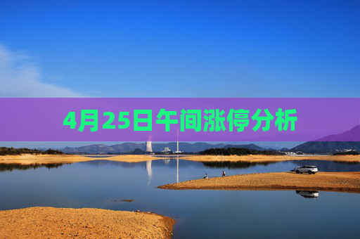4月25日午间涨停分析