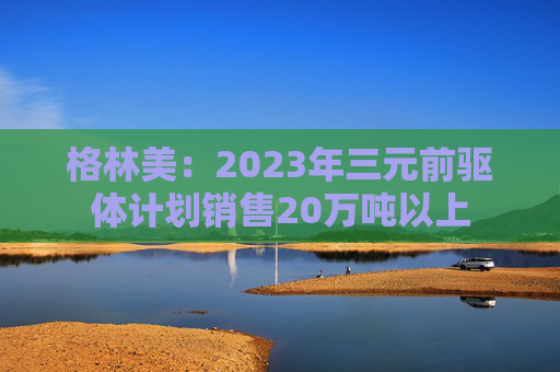 格林美：2023年三元前驱体计划销售20万吨以上