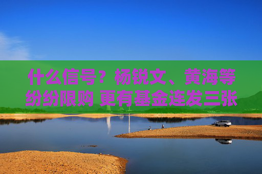 什么信号？杨锐文、黄海等纷纷限购 更有基金连发三张“限购令”