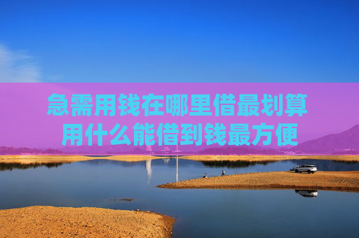 急需用钱在哪里借最划算 用什么能借到钱最方便