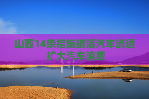 山西14条措施搞活汽车流通 扩大汽车消费