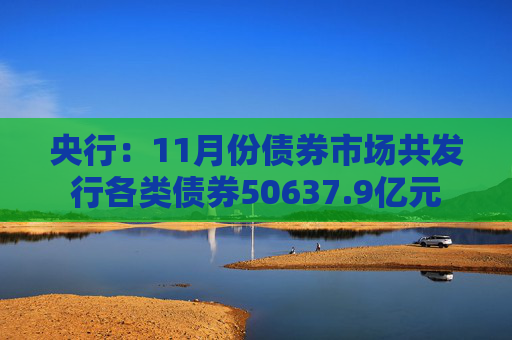 央行：11月份债券市场共发行各类债券50637.9亿元
