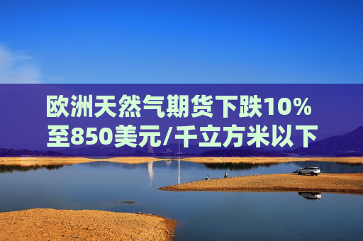 欧洲天然气期货下跌10% 至850美元/千立方米以下