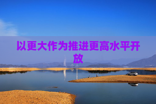 以更大作为推进更高水平开放