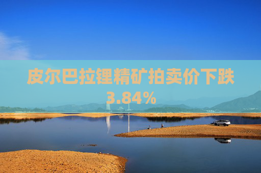 皮尔巴拉锂精矿拍卖价下跌3.84%