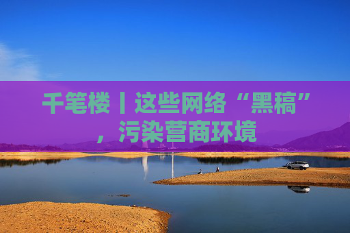 千笔楼丨这些网络“黑稿”，污染营商环境