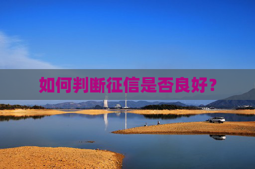 如何判断征信是否良好？