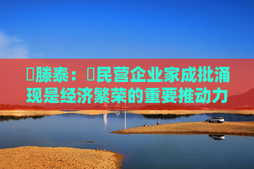 ​滕泰：​民营企业家成批涌现是经济繁荣的重要推动力