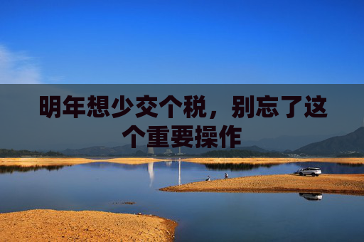 明年想少交个税，别忘了这个重要操作