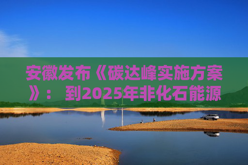 安徽发布《碳达峰实施方案》： 到2025年非化石能源消费比重达到15.5%以上