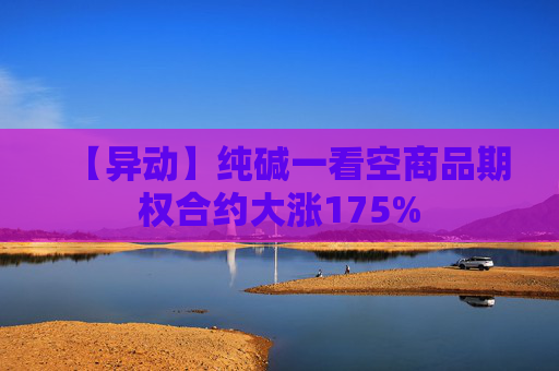 【异动】纯碱一看空商品期权合约大涨175%