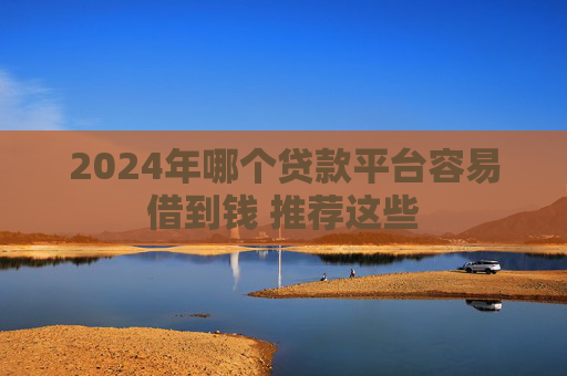 2024年哪个贷款平台容易借到钱 推荐这些