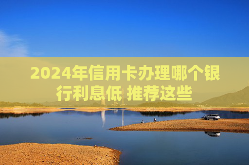 2024年信用卡办理哪个银行利息低 推荐这些