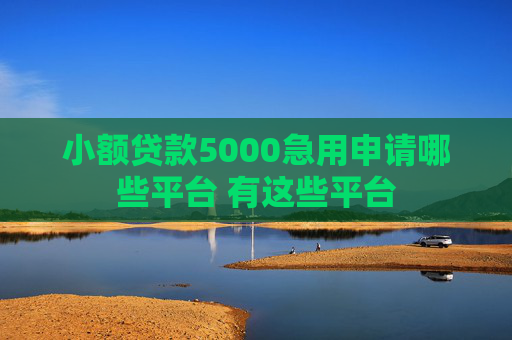 小额贷款5000急用申请哪些平台 有这些平台