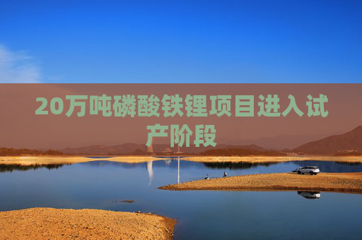 20万吨磷酸铁锂项目进入试产阶段