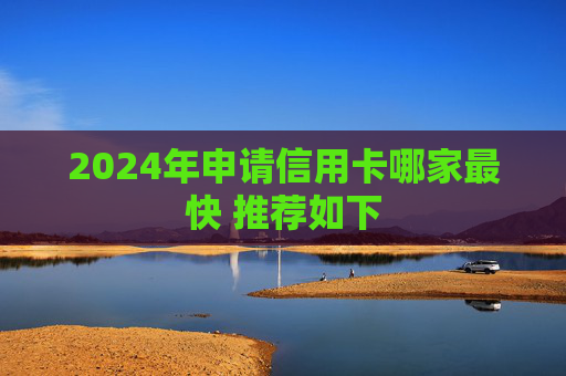 2024年申请信用卡哪家最快 推荐如下