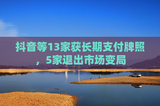 抖音等13家获长期支付牌照，5家退出市场变局