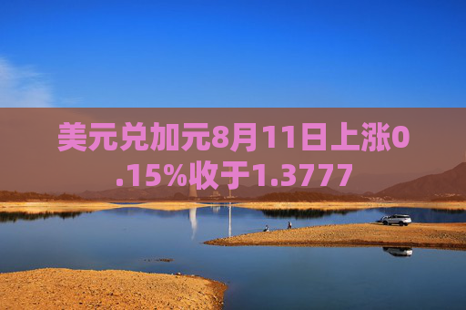 美元兑加元8月11日上涨0.15%收于1.3777