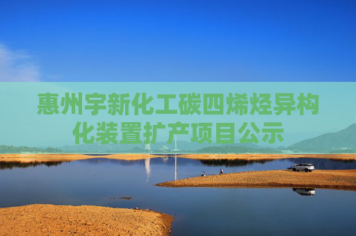 惠州宇新化工碳四烯烃异构化装置扩产项目公示