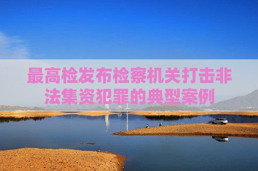 最高检发布检察机关打击非法集资犯罪的典型案例