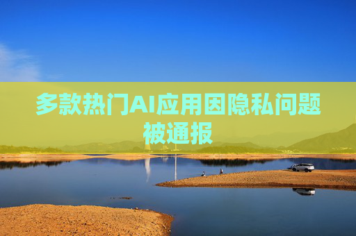 多款热门AI应用因隐私问题被通报