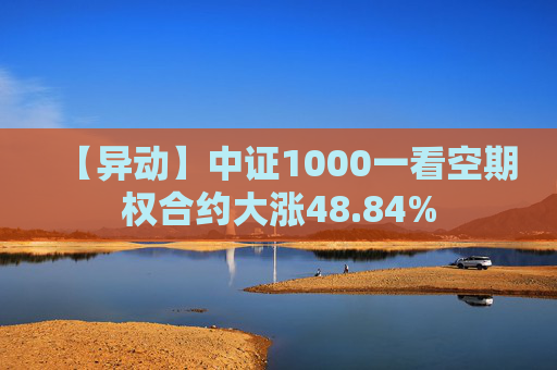 【异动】中证1000一看空期权合约大涨48.84%