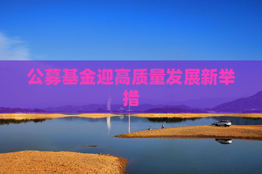 公募基金迎高质量发展新举措