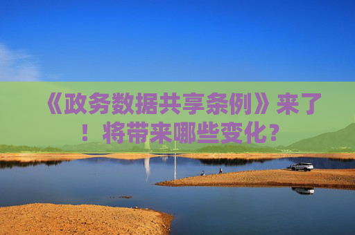 《政务数据共享条例》来了！将带来哪些变化？