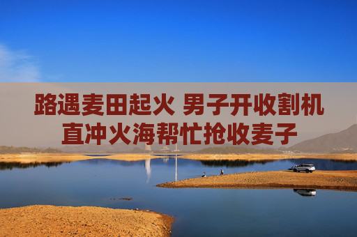 路遇麦田起火 男子开收割机直冲火海帮忙抢收麦子