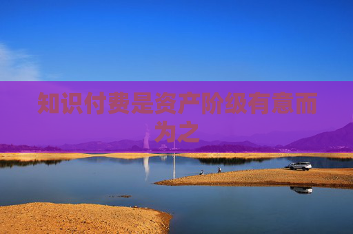 知识付费是资产阶级有意而为之