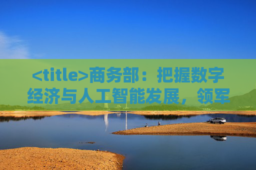 <title>商务部：把握数字经济与人工智能发展，领军企业引领作用</title>