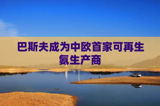巴斯夫成为中欧首家可再生氨生产商